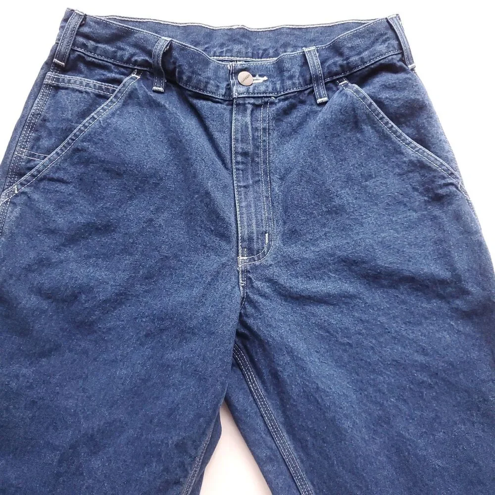 Carhartt B13 Painter Pants Fit 30 x 29 Blue Loose Fit Denim Carpenter Work Jeans - Picture 5 of 12